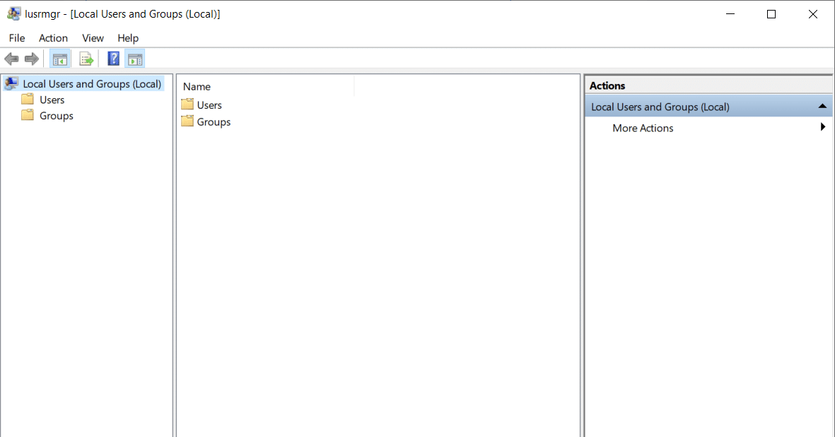 Local Users and Group Dialog Box in Active Directory