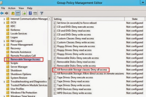 Disabling USB ports using Group Policy